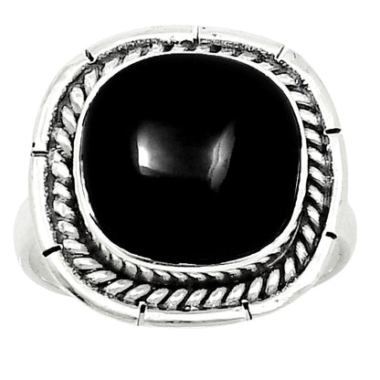Premium Quality Black Onyx - Brazil Ring size-8 R-1728 23-ER10355