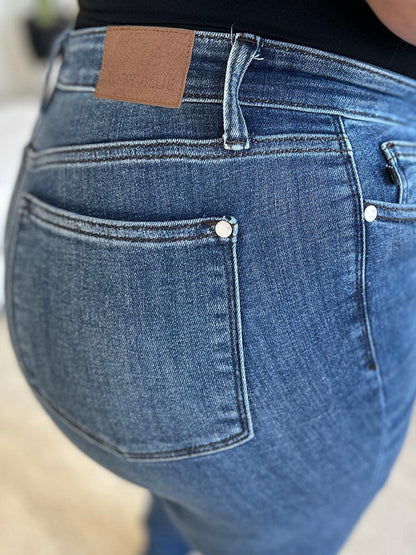 Judy Blue Full Size  High Waist Distressed Skinny Jeans-4