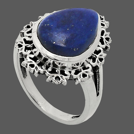 Premium Quality Natural Lapis Lazuli Ring size-7 R-1114 42-ER13666