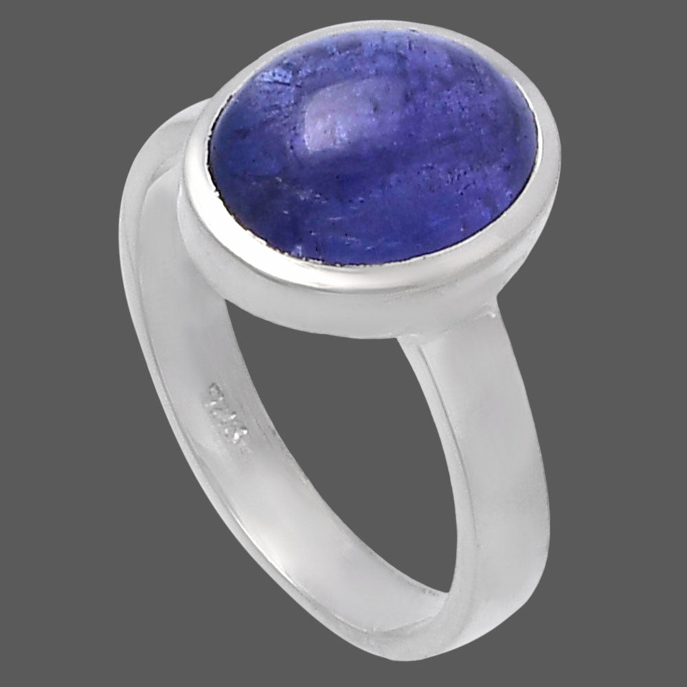 Natural Tanzanite Cab Ring size-7 R-1004 44-ER13843