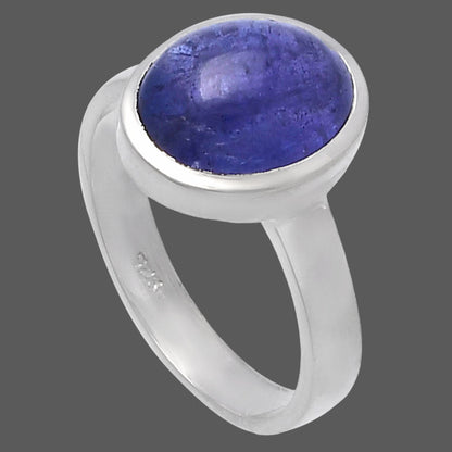 Natural Tanzanite Cab Ring size-7 R-1004 44-ER13843