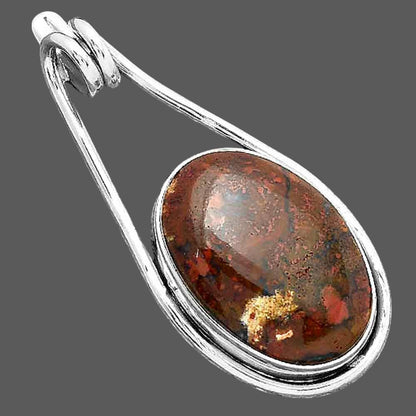 Natural Red Moss Agate Pendant P-1590 SDP156978