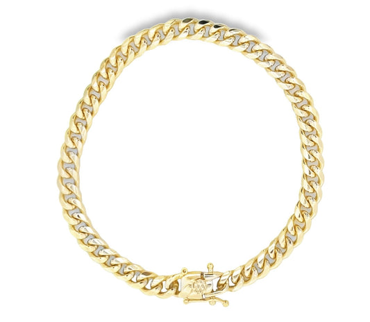 Thick Miami Cuban Link 7mm Chain Anklet (E85)-0
