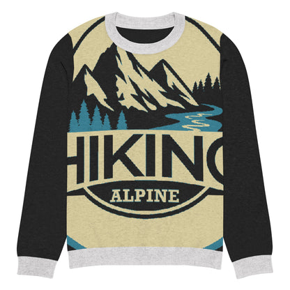 Hiking Alpine Knitted crew neck sweater-9
