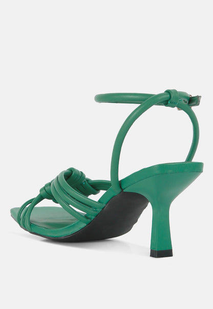 Weekend Pick Box Knot Pin Heel Sandals-2