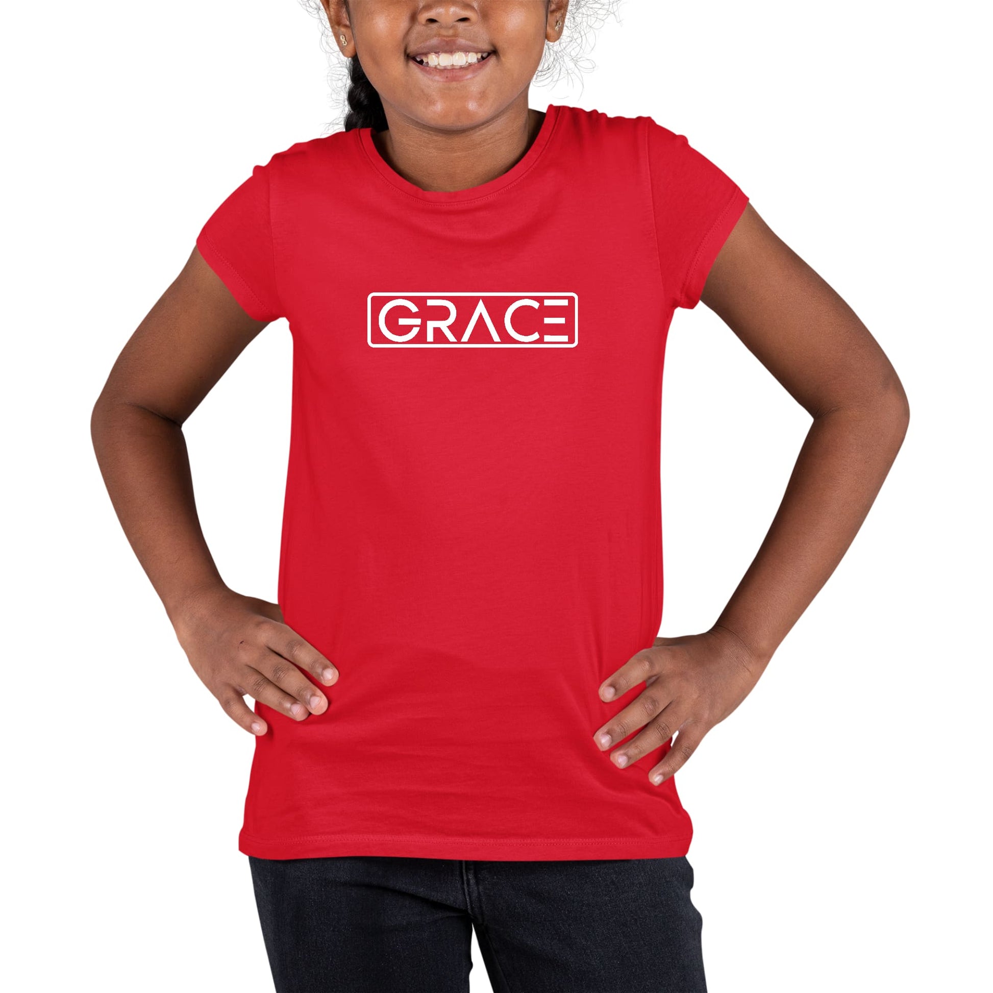 Youth Short Sleeve Graphic T-shirt - Grace-2